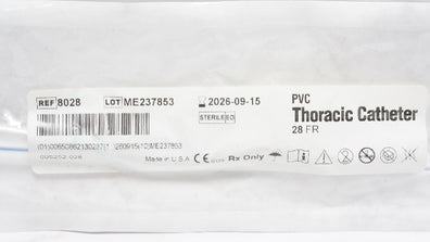 Atrium 8028 PVC Thoracic Cath. 28Fr